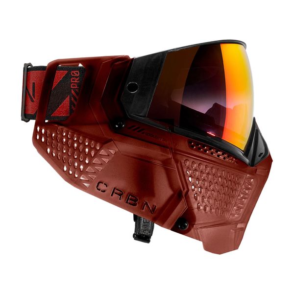Masque De Paintball CRBN Zero GRX - Carbone, Motif Lava Tie-dye Noir/rouge, Taille Unique Adulte